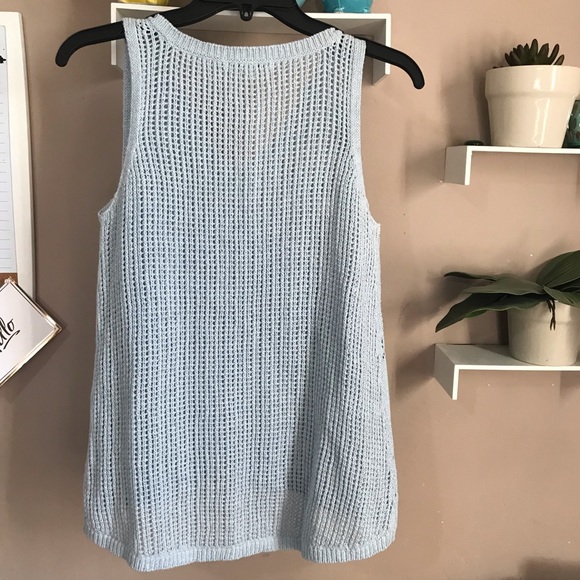 SOLD CAbi sky blue knit tank - Picture 2 of 5